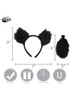 Black Bear Ears Headband & Tail Accessory Kit