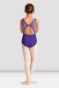 Girls Mirella Celestia Boat Neck Printed Leotard