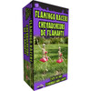 These Flamingo Racer with Skeleton yard decorations will bring a cheeky twist to your Halloween.