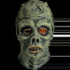 The Glowin Ghoulies masks are black vinyl with glow-in-the-dark paint. Paint charges under sunlight or UV light, and reacts to black light for enhanced brightness.