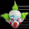 This deluxe face mask is made of rigid plastic sculpted and painted to look exactly like the Killer Klown! The mask has an elastic strap for a comfortable fit and hair detail.