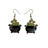 Witch Cauldron Earrings, Wear them to events and spooky occasions.