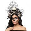 Gothic Skull Floral Headband. Great for a Day of The Dead accessory, or Gothic themed accessory.