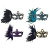 Feather Masquerade Mask - Assorted