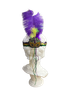 Mardi Gras Sequi Headband with Beads & Feathers