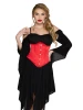 Steel Boned Satin Waist Cincher with Full Busk Closer and Lace-Up Back