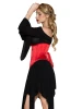 Steel Boned Satin Waist Cincher with Full Busk Closer and Lace-Up Back