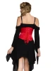 Steel Boned Satin Waist Cincher with Full Busk Closer and Lace-Up Back