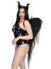 Dark Enchantress Chiffon Wings and Horn Headband