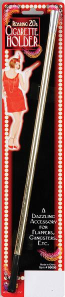 Gold Extendable Cigarette Holder Adult Costume Accessory