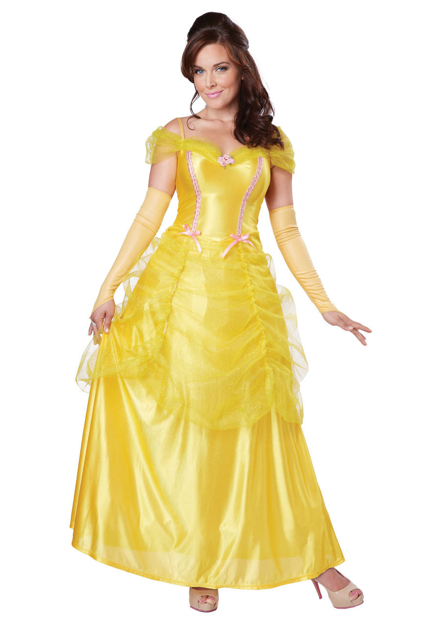 Classic Beauty Yellow Princess Dress