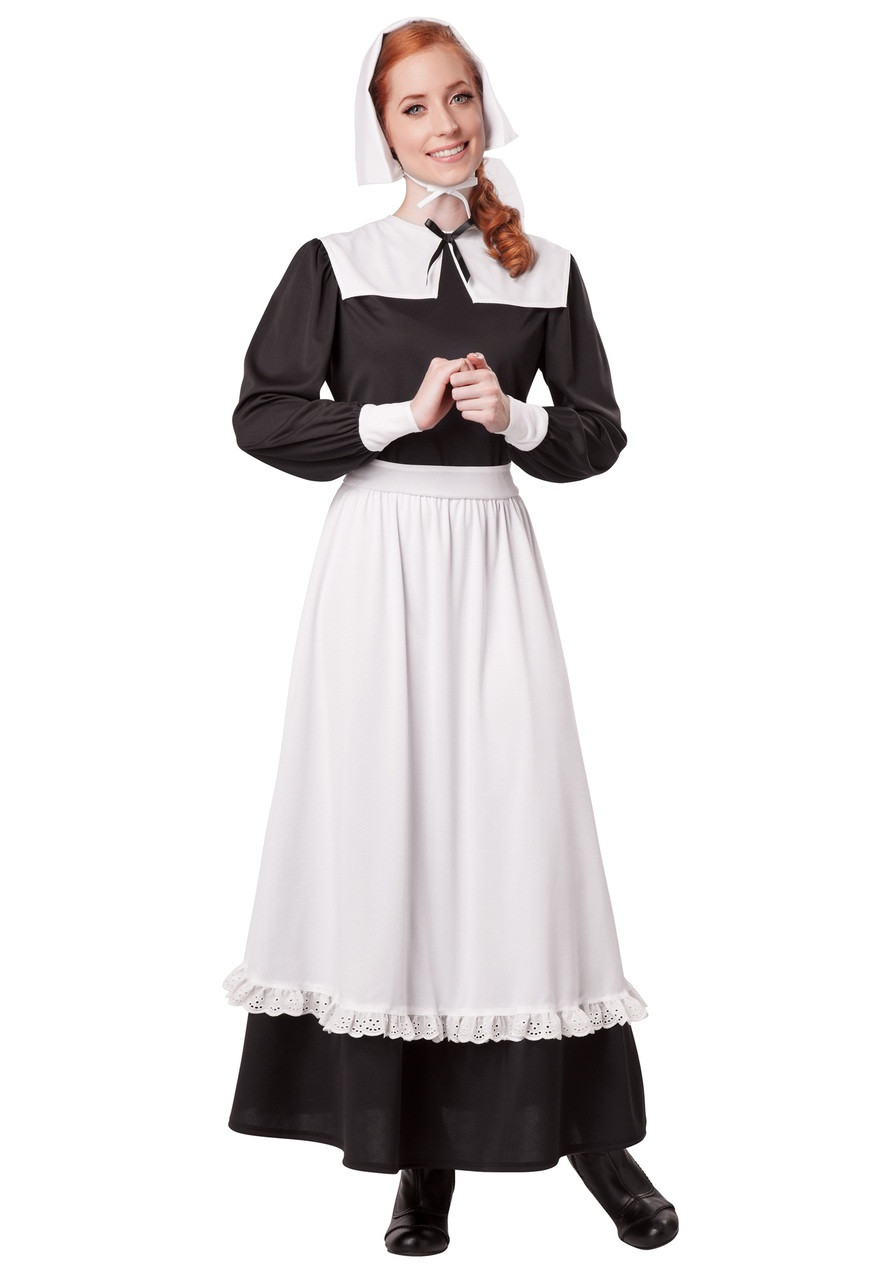 Pilgrim Woman Dress with Apron