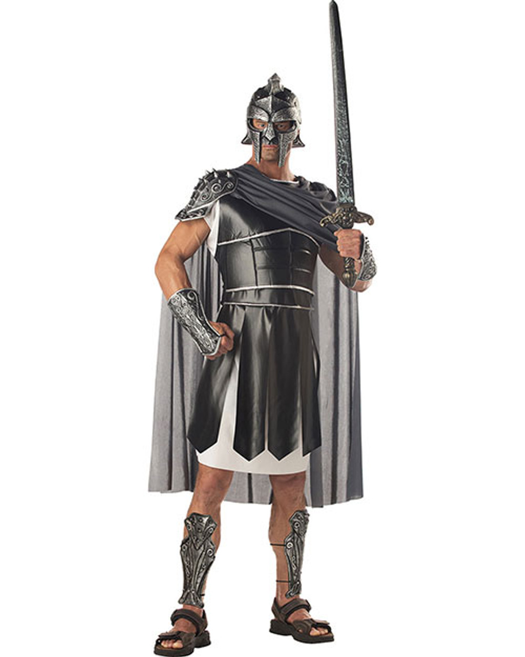 Centurion Warrior Silver Roman Men's Costume