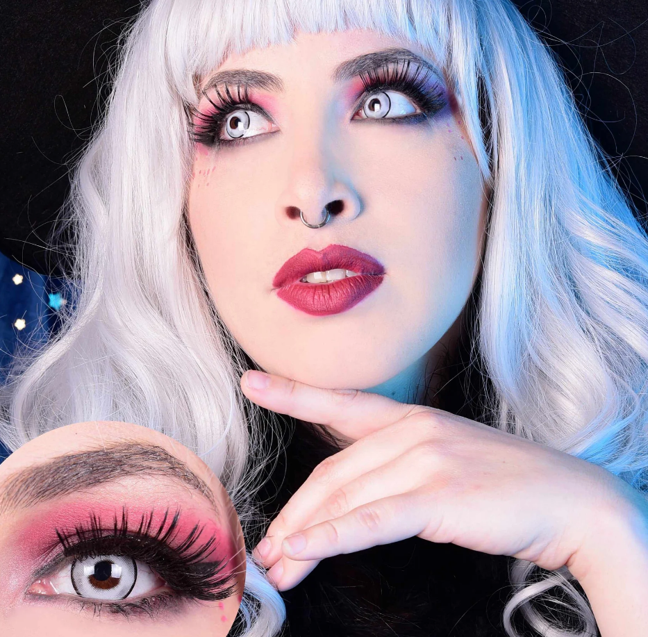 PRIMAL ® Ghost - Grey Colored Contact Lenses