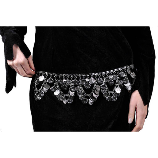 silver coin belt