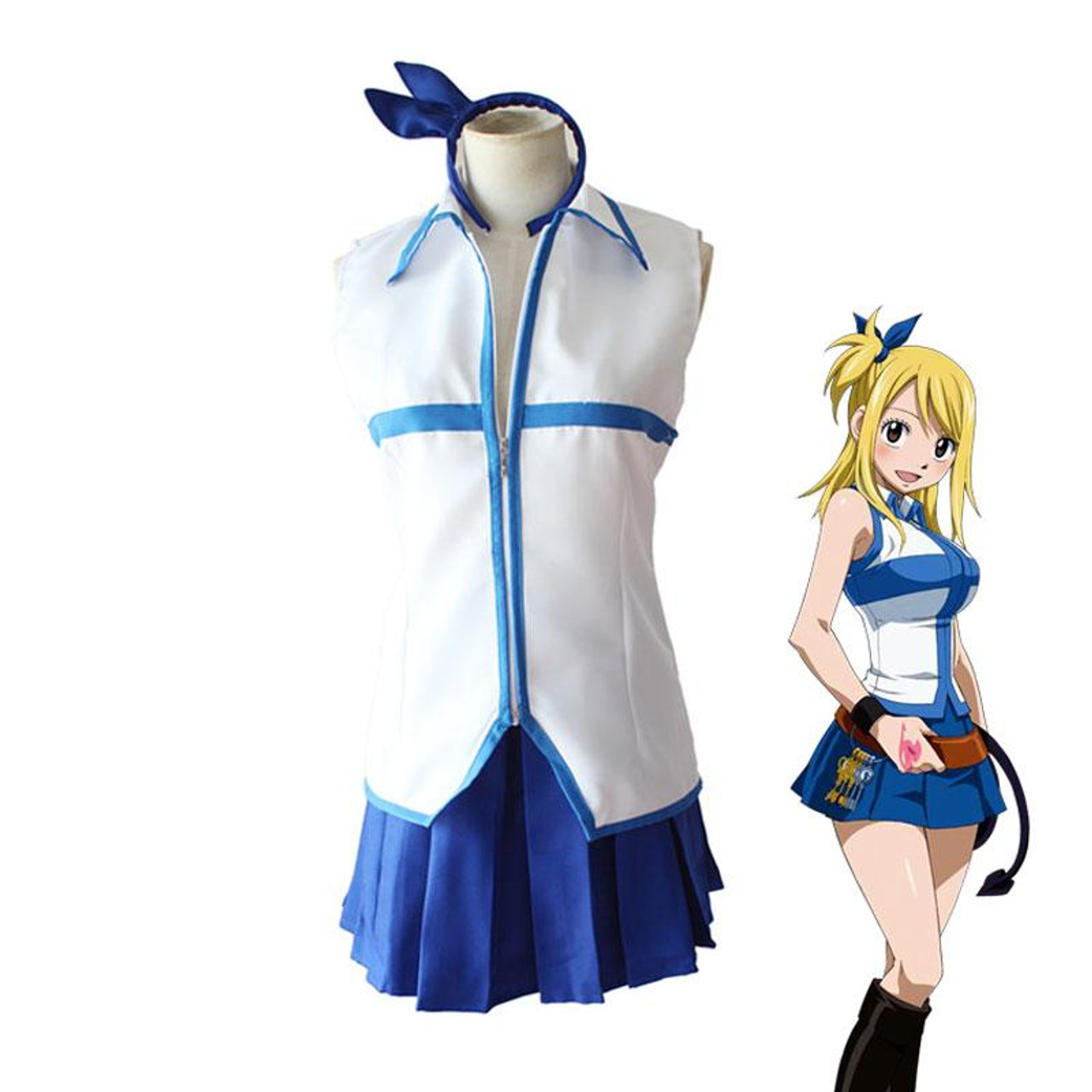 Anime Fairy Tail Lucy Heartfilia Cosplay Costume