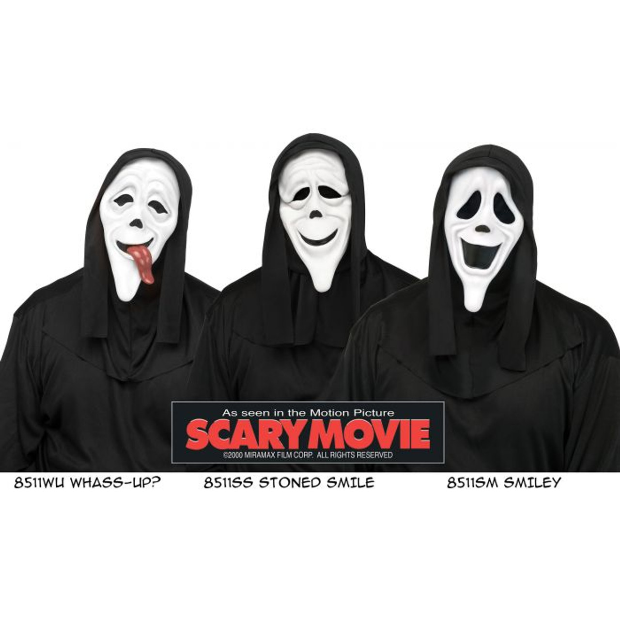 Scary Movie Mask with Shroud Assortment