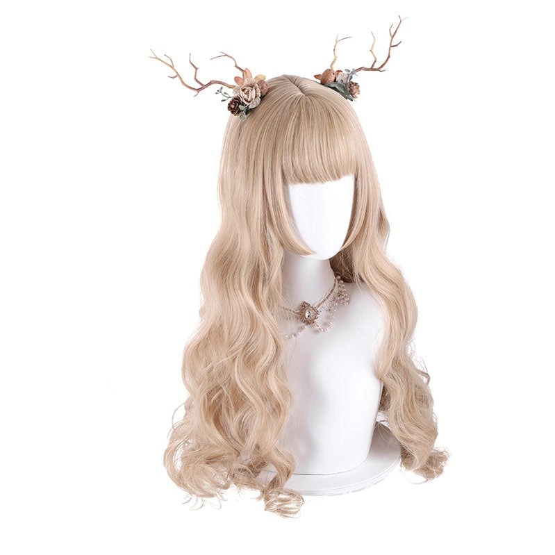 Fashion Sweet Lolita Long Hair Wigs With Bangs