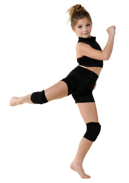 Danz N Motion Black Knee Pads Imaginations Costume & Dance