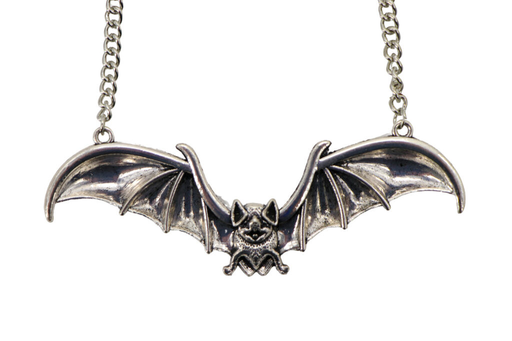 Silver Bat Necklace Imaginations Costume & Dance