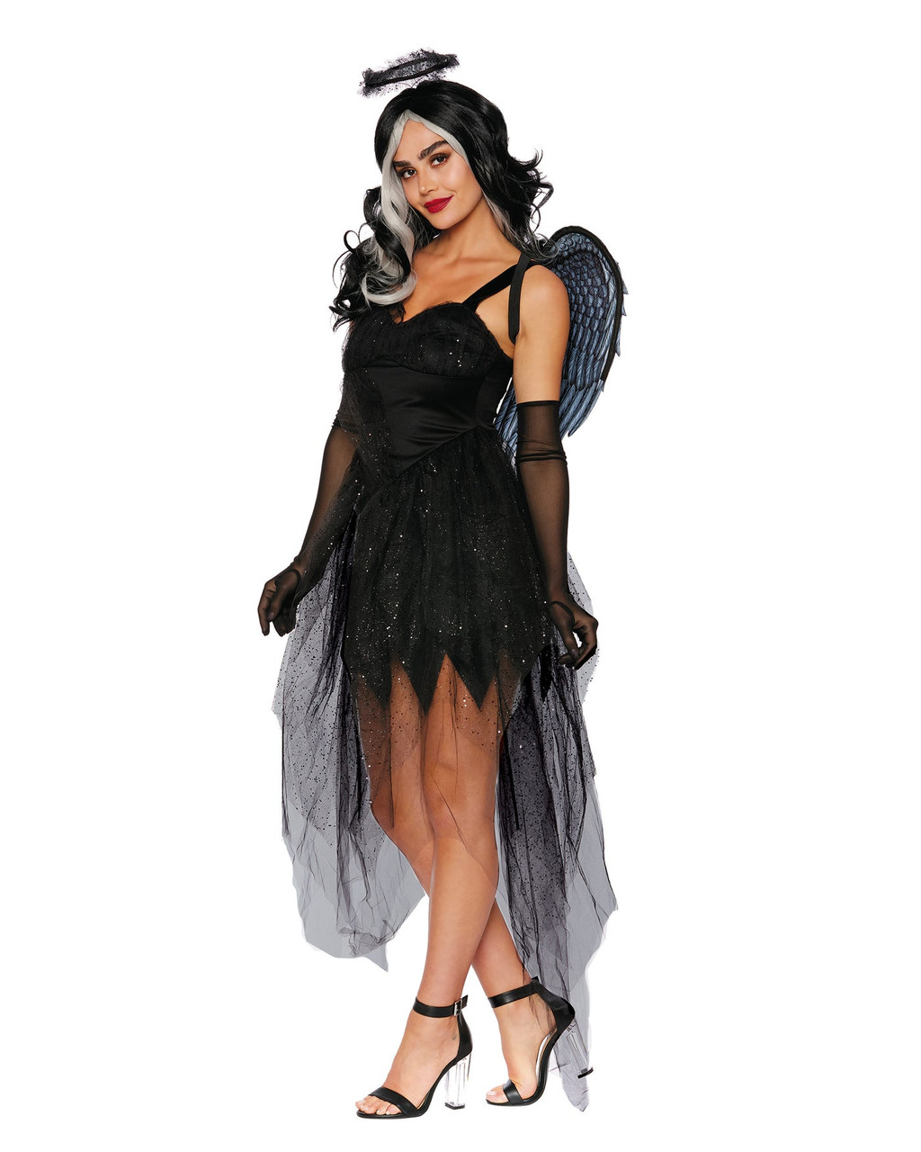 green emerald velvet dress Fallen angel cosplay dress set – Cutiekill main image 1