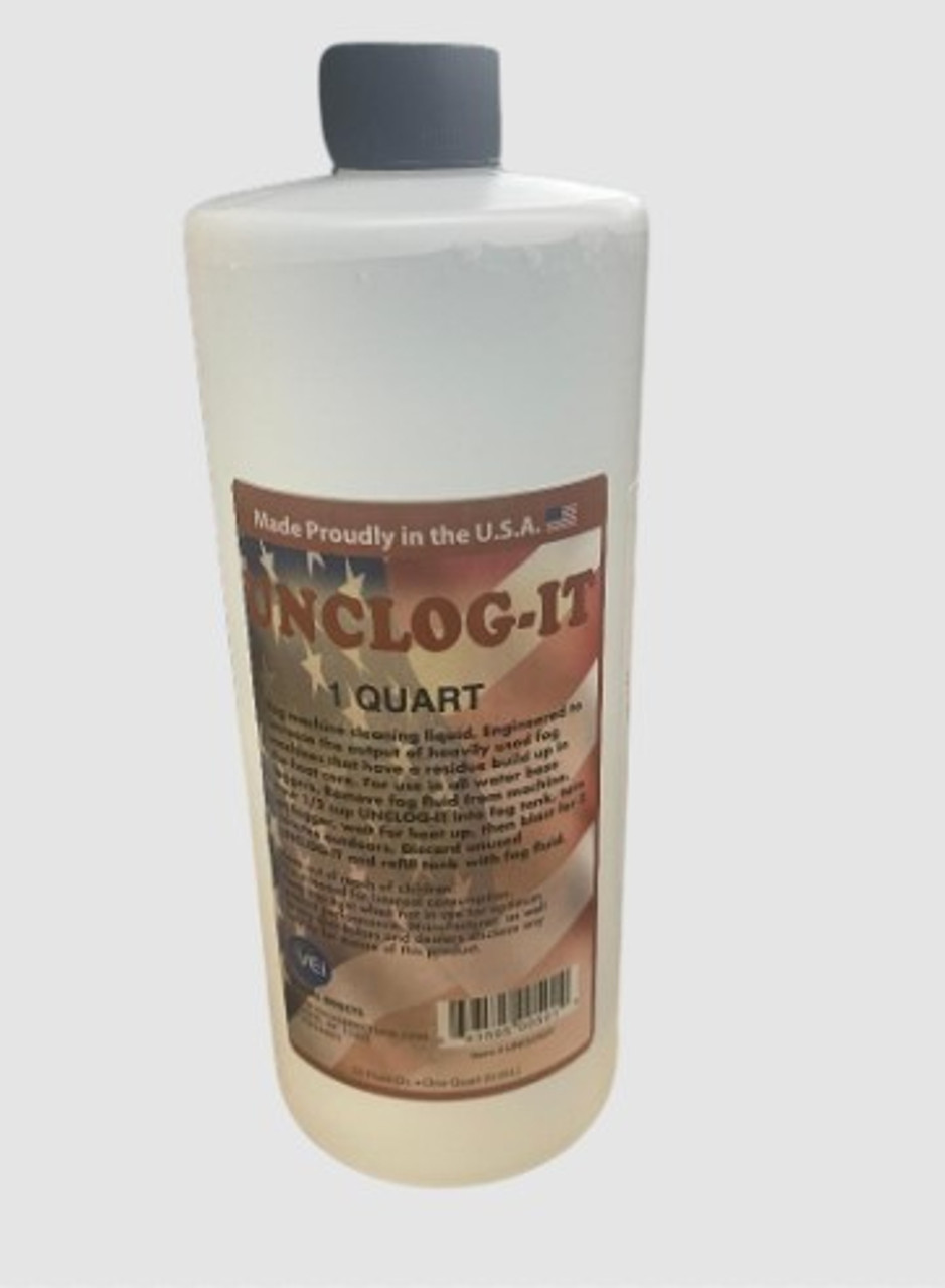 VEI Unclogit Cleaning Solution For Water Fog Machine 1 Qt