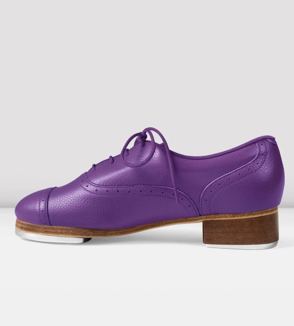 Bloch Ladies Jason Samuels Smith Purple Pebble Leather Tap Shoes