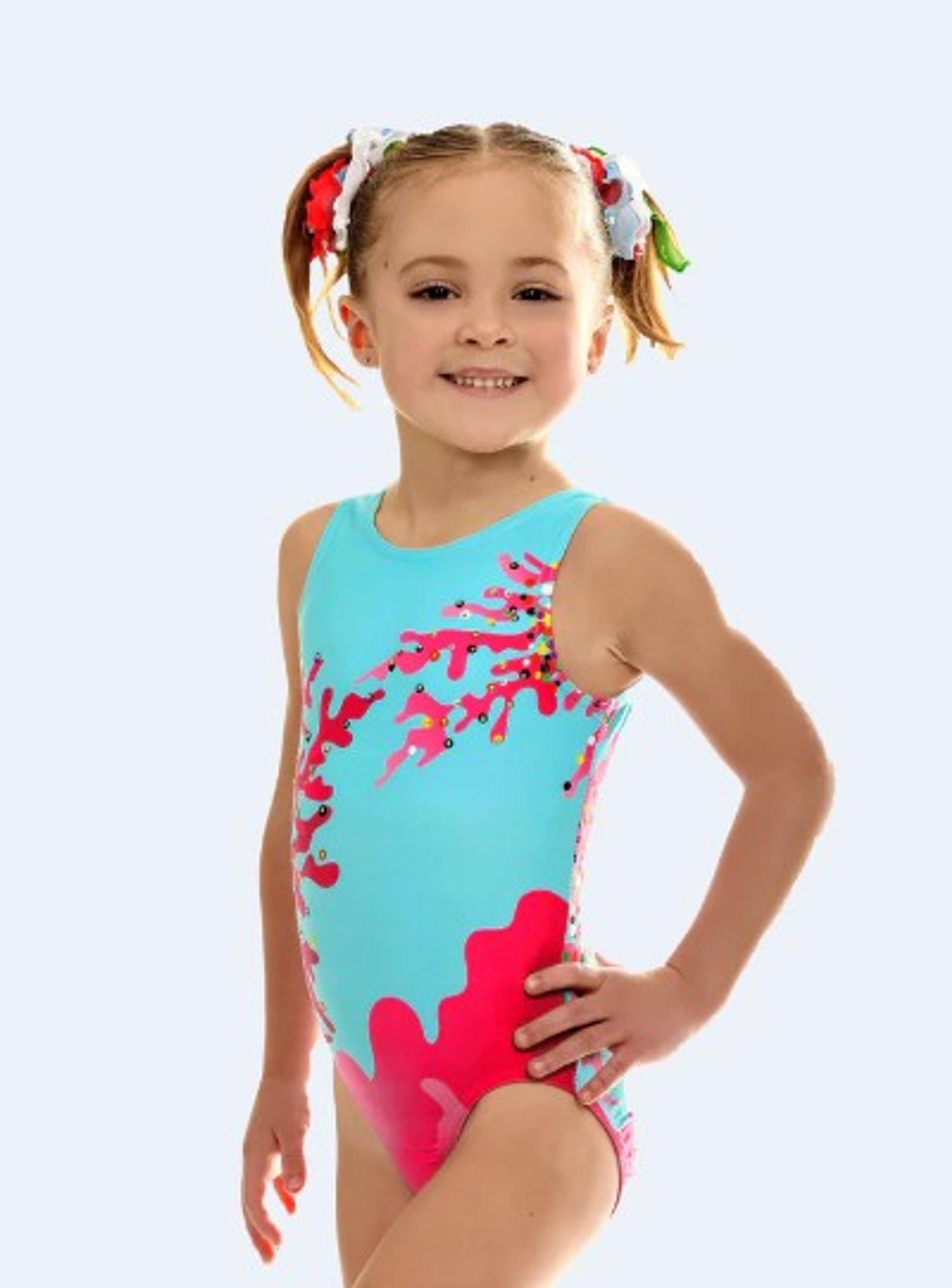 Turquoise Ocean Blue with Pink Camouflage #266 - Imaginations Costume ...