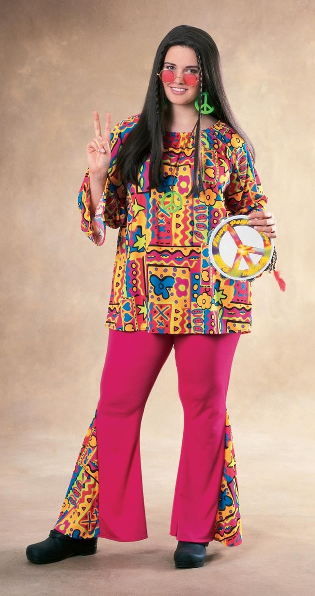 Big Mama Plus Size Hippie Costume