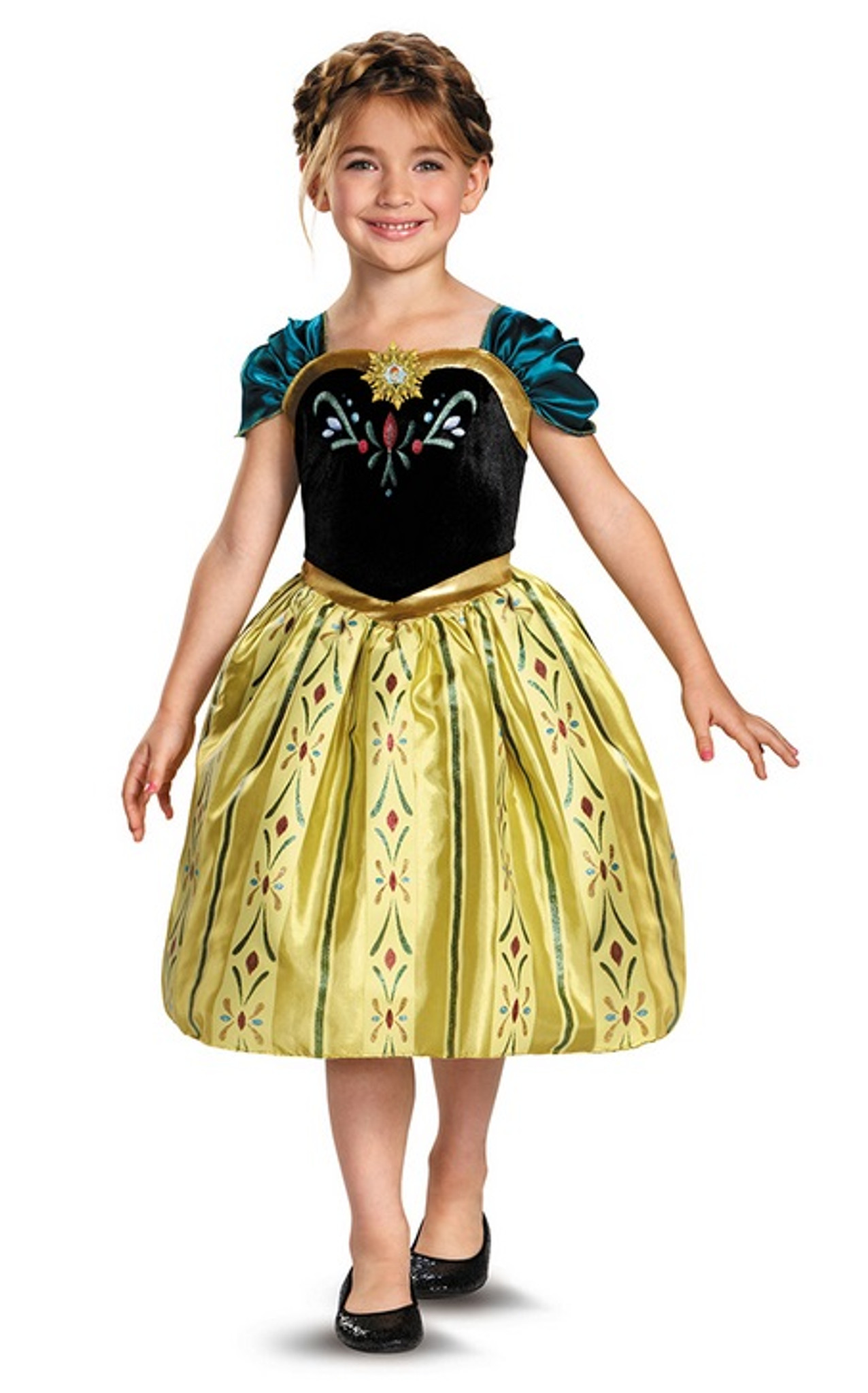 Anna Coronation Gown Kids Licensed Frozen Disney Princess Costume