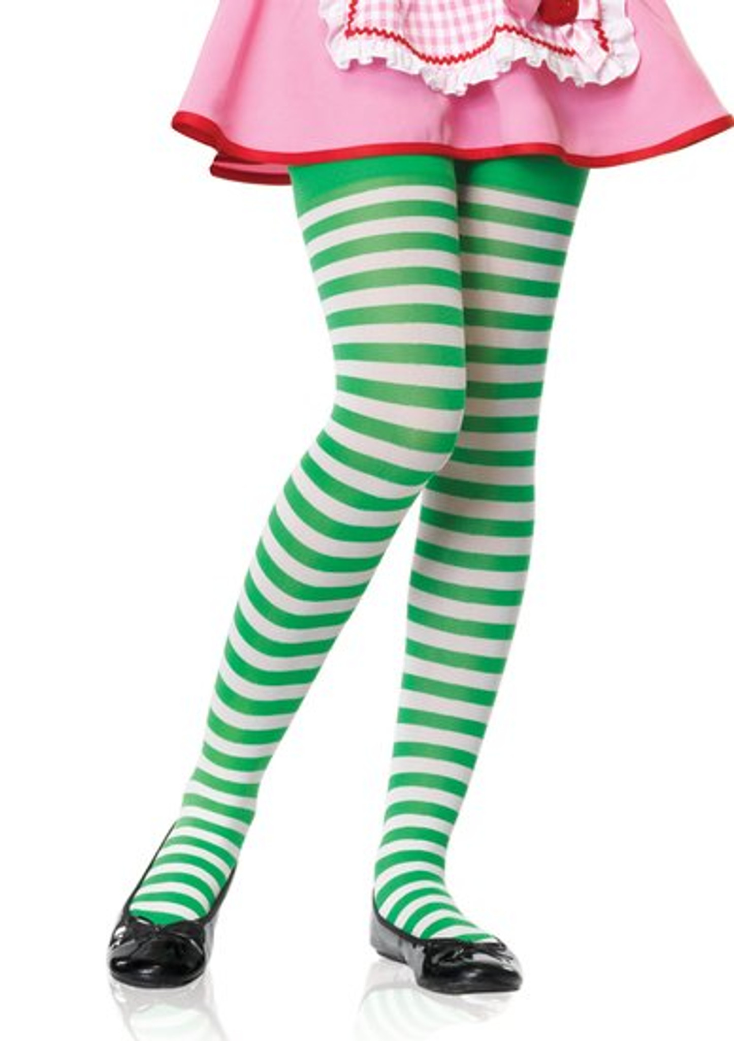 green and white striped leggings for adults