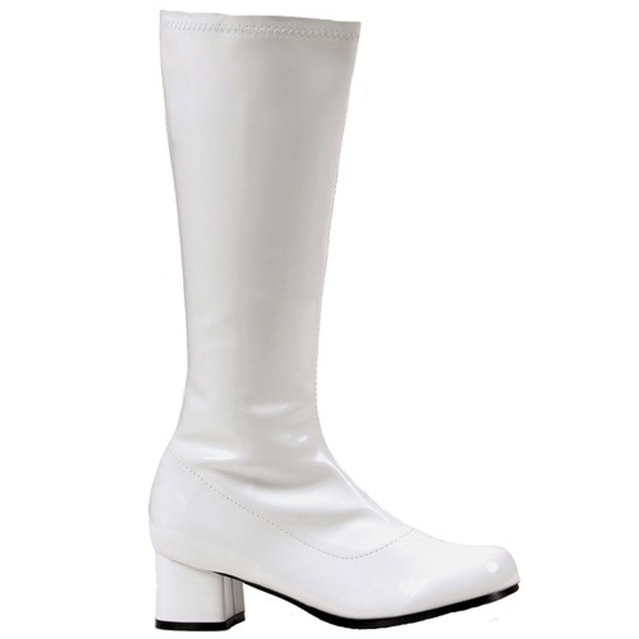 white gogo boots