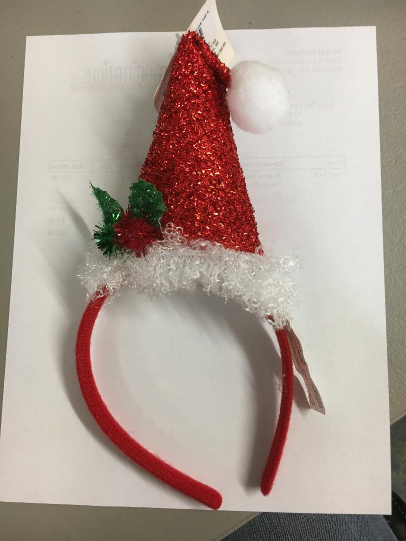 mistletoe christmas hat