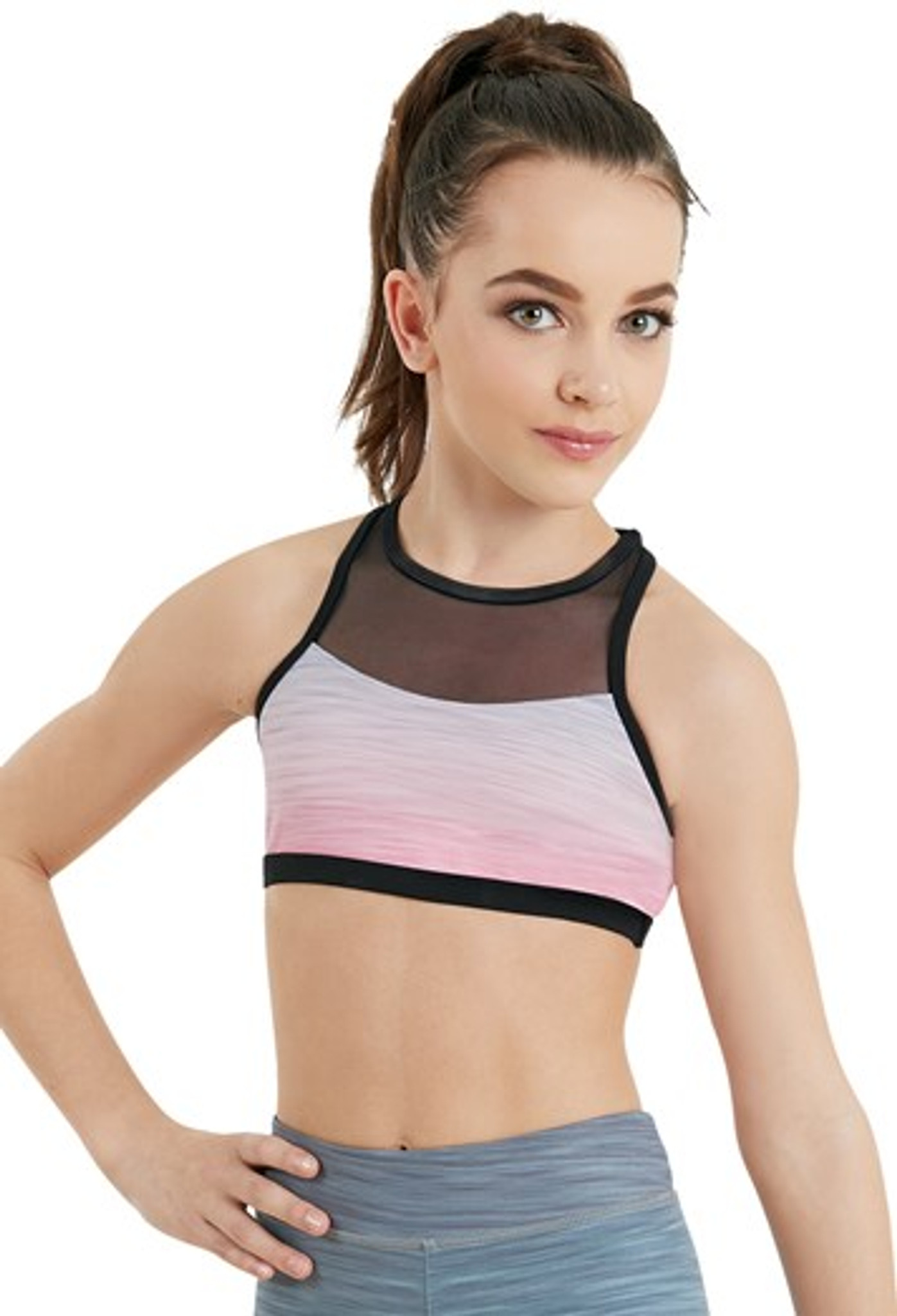 girls sports crop top