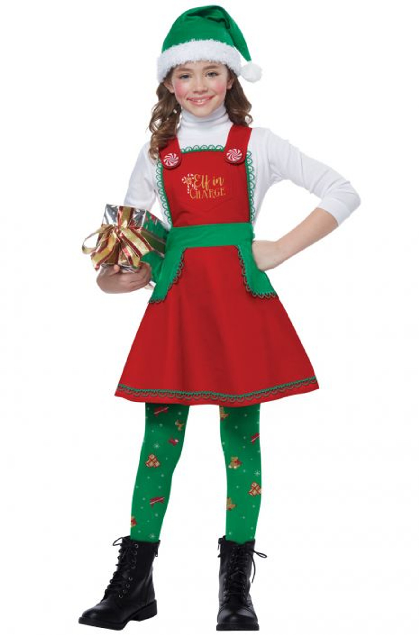 girls elf dress