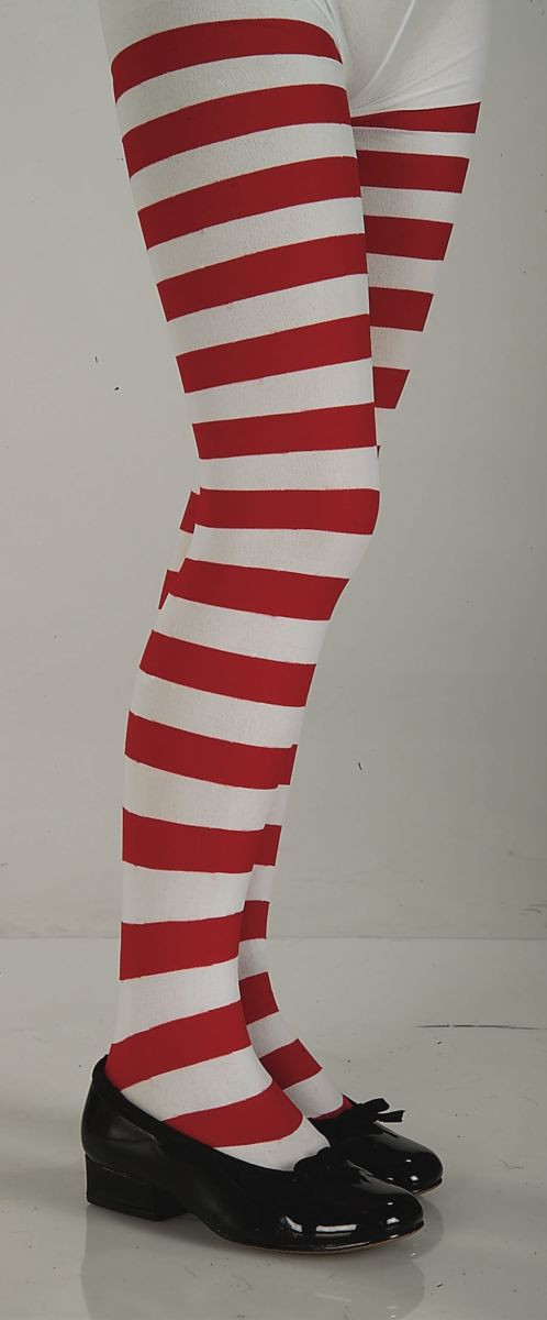 Red/White Striped Tights Imaginations Costume & Dance
