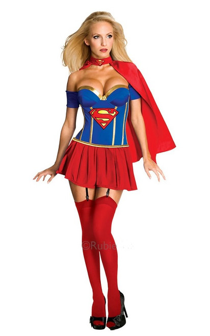 Supergirl Corset 3 Pc Costume Set Licensed DC Comics