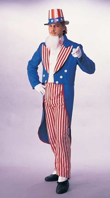 Uncle Sam 4th of July Patriotic Men's Costume