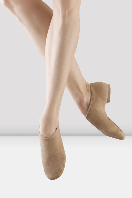 Bloch Phantom Canvas Jazz Shoes - Tan