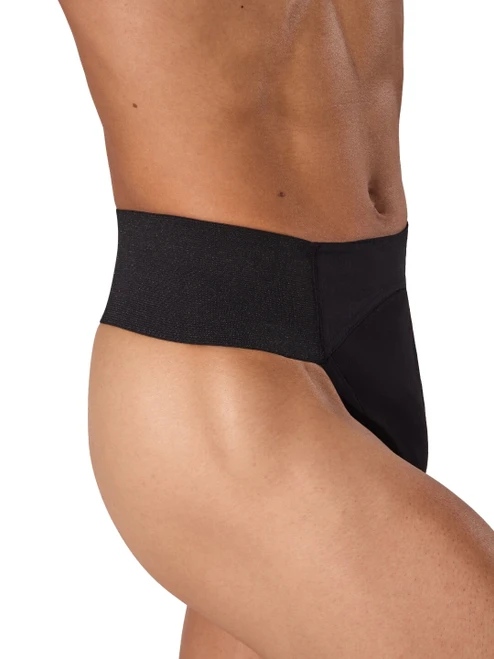 Quilted Cotton Panel Thong Dance Belt