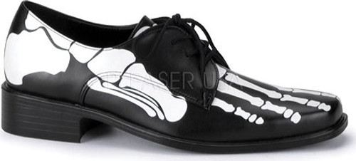 Bone X-Ray Print Lace Up Loafter Shoe