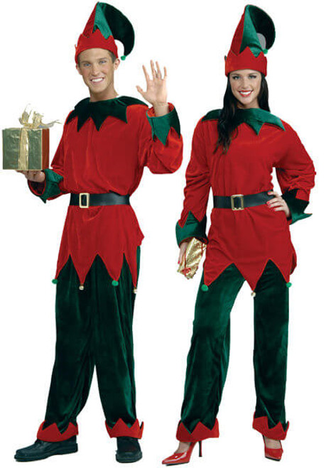 Santa's Helper Elf Deluxe Adult Costume