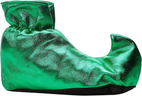 Elf Shoes Green Shiny Cloth