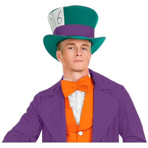 Mad Hatter Green with Purple Band Hat