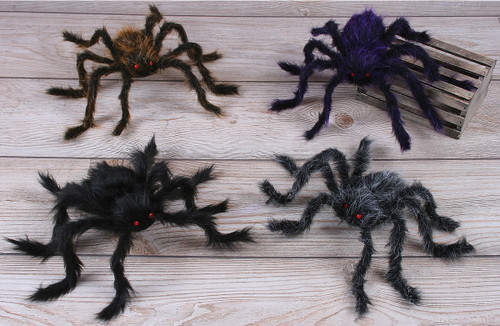 Spider 50" Posable Large Hair with Red Eyes(9898)