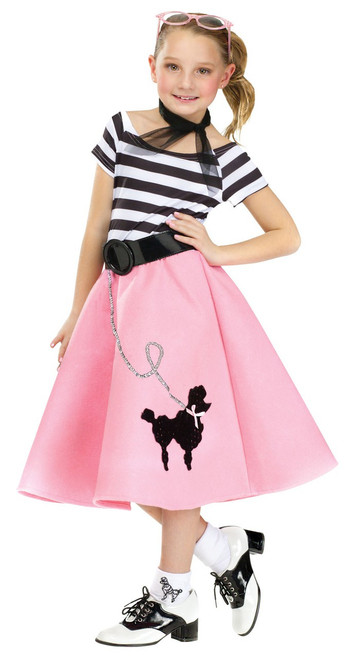 50's Soda Shop Sweetie Kids Poodle Skirt Dress