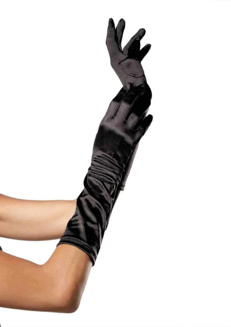 Satin Long Elbow Length Gloves Assorted Colors Satin Long Elbow Length Gloves Assorted Colors