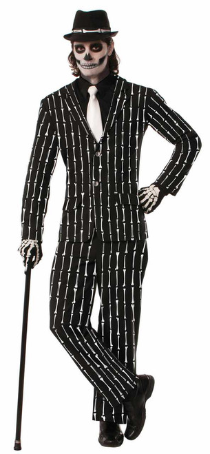 Skeleton Suit Bone Collection Bone Pin Stripe Suit