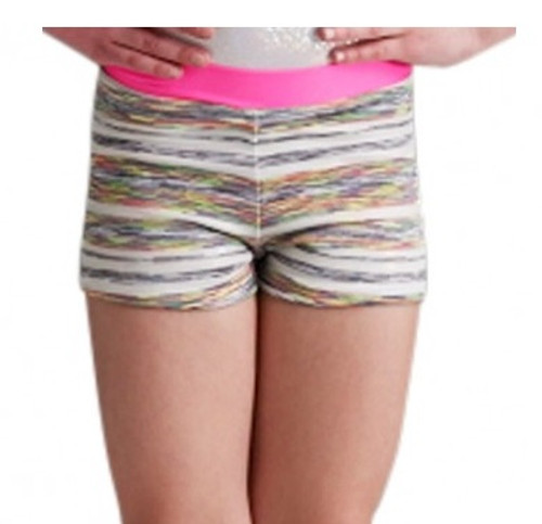 Girl's Holographic Space Dye Gymnastic Shorts