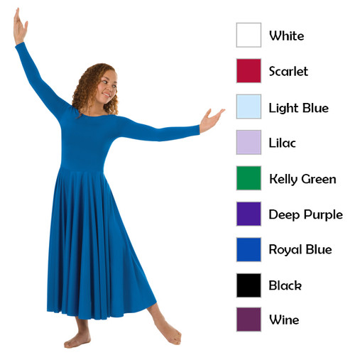 Ladies Long Sleeve Dance Dress